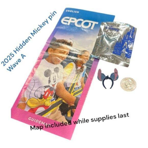 2025 WDW Hidden Disney Pin Stitch Ear Headband Ear Hat Hidden Mickey Pin - Picture 3 of 11
